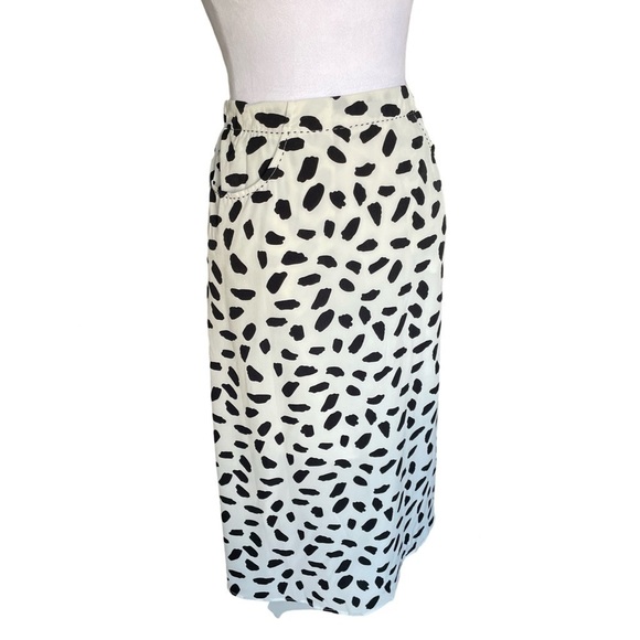 NWT Millibon Rita Ivory and Black Polka Dot Skirt Size Medium - Picture 1 of 12